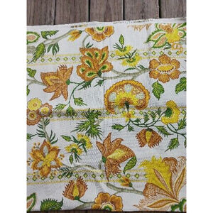 F Schumacher Floral Fabric 54x54 Vintage